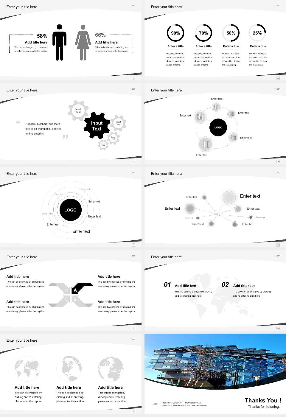 Film University Babelsberg Konrad Wolf Course/Courseware Creation PPT Template16:9 ratio PPT effect preview image4