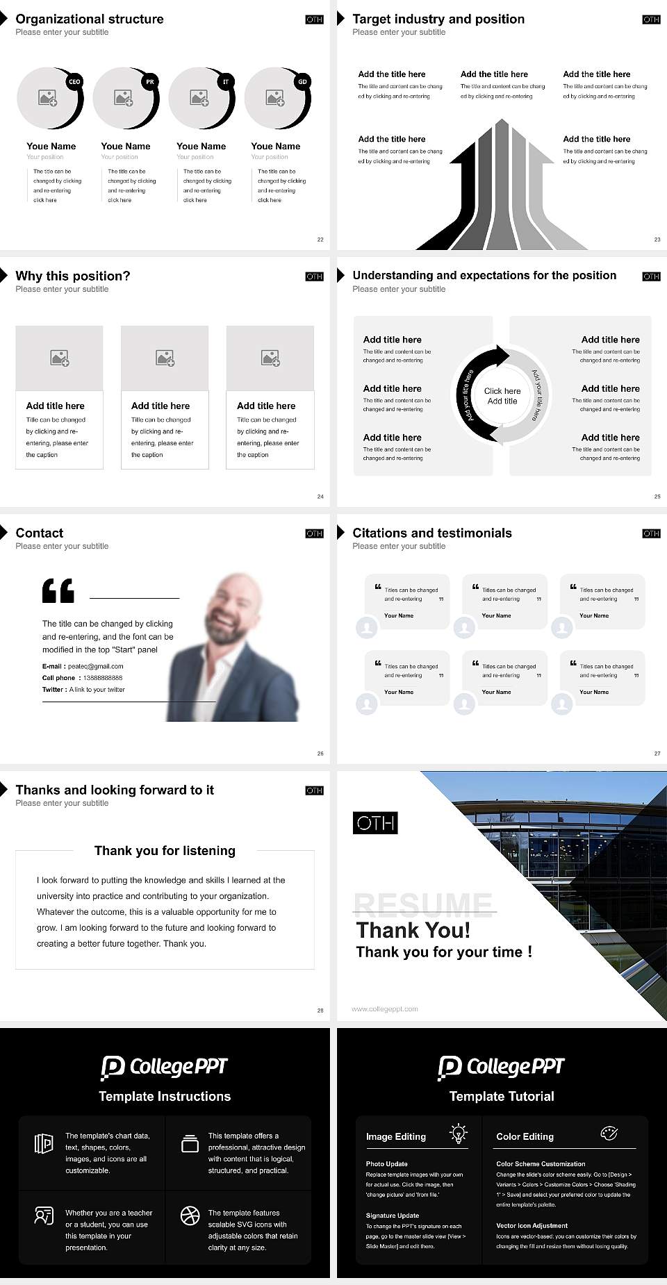 Eastern Bavarian Technical University of Regensburg Resume PPT Template4:3 ratio PPT effect preview image4