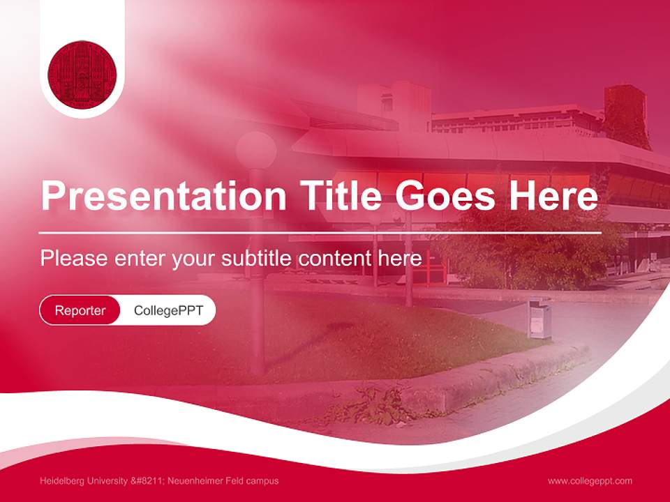 Heidelberg University – Neuenheimer Feld campus Lecture Sharing and Networking Event PPT Template4:3 ratio PPT effect preview image4