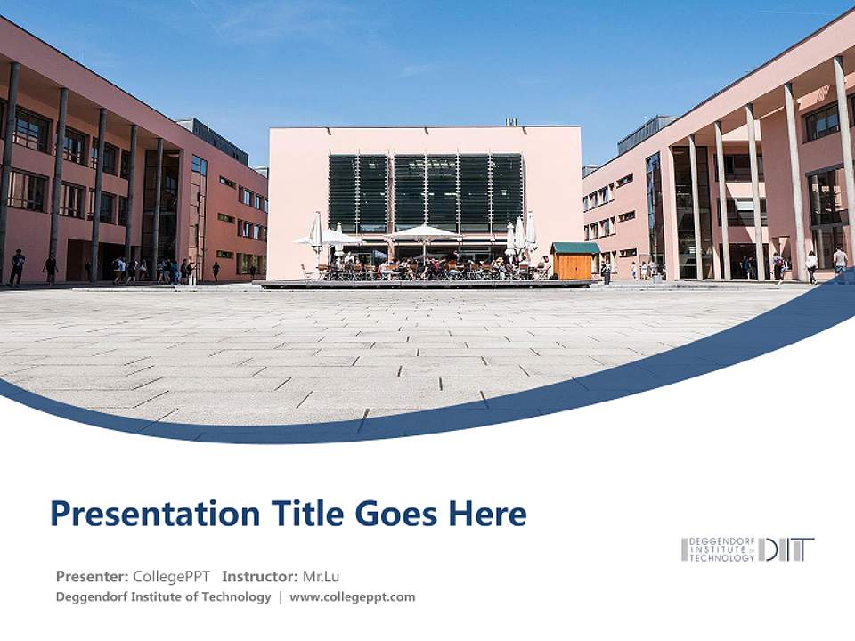 Deggendorf Institute of Technology Course/Courseware Creation PPT Template4:3 ratio PPT effect preview image5