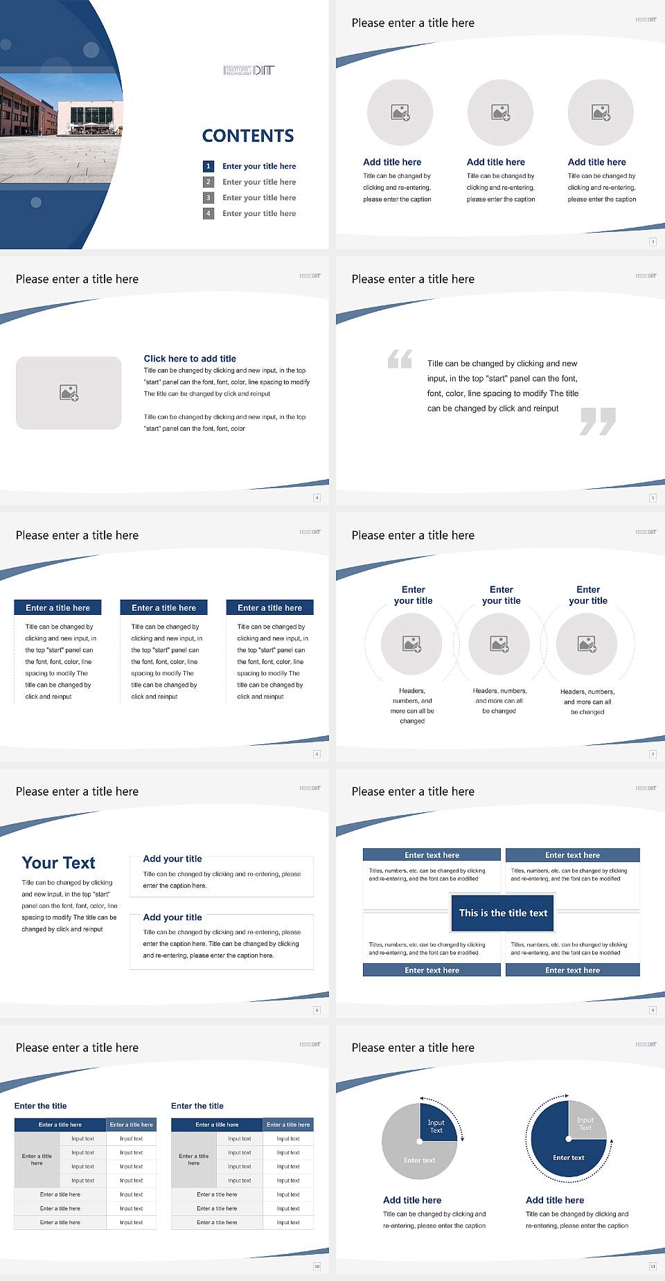 Deggendorf Institute of Technology Course/Courseware Creation PPT Template4:3 ratio PPT effect preview image2