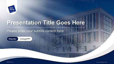 ESMT Berlin Lecture Sharing and Networking Event PPT Template