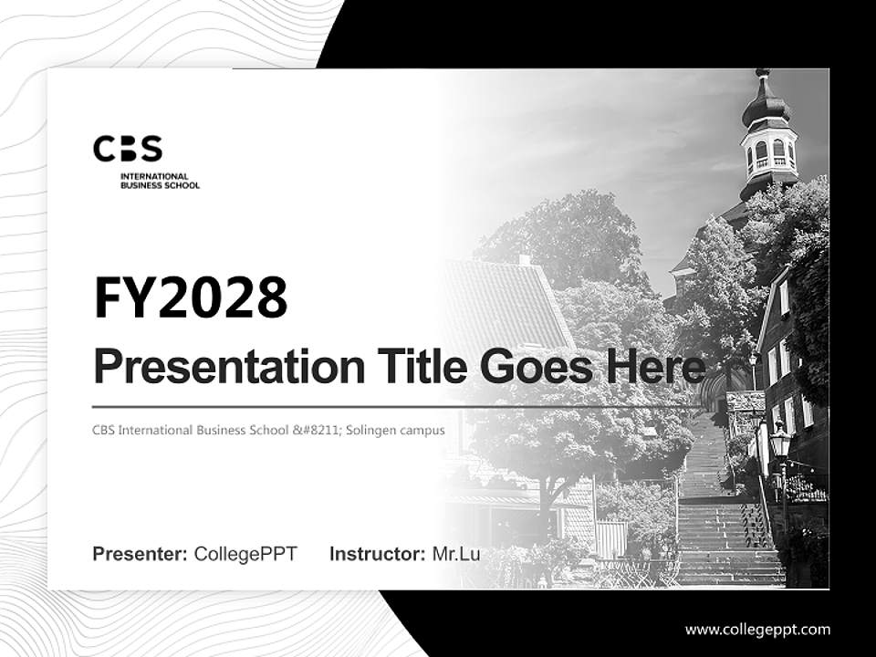 CBS International Business School – Solingen campus Academic Presentation/Research Findings Report PPT Template4:3 ratio PPT effect preview image5