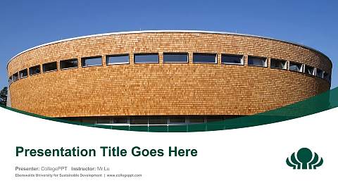 Eberswalde University for Sustainable Development Course/Courseware Creation PPT Template