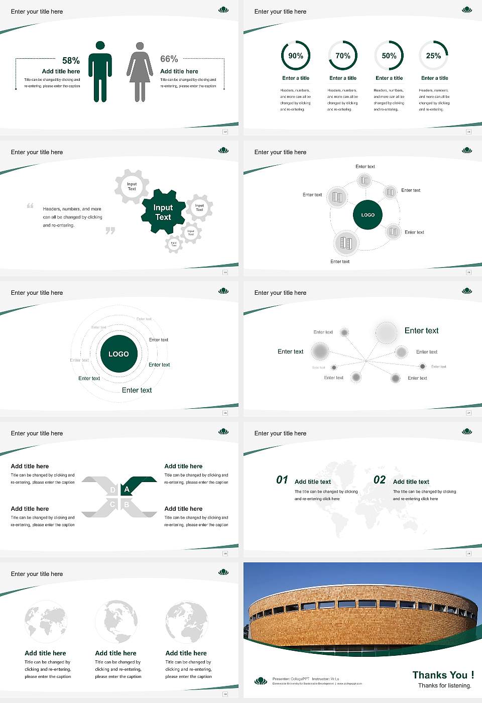 Eberswalde University for Sustainable Development Course/Courseware Creation PPT Template16:9 ratio PPT effect preview image4