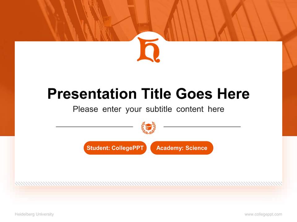 Heidelberg University National Scholarship Defense PPT Template4:3 ratio PPT effect preview image4