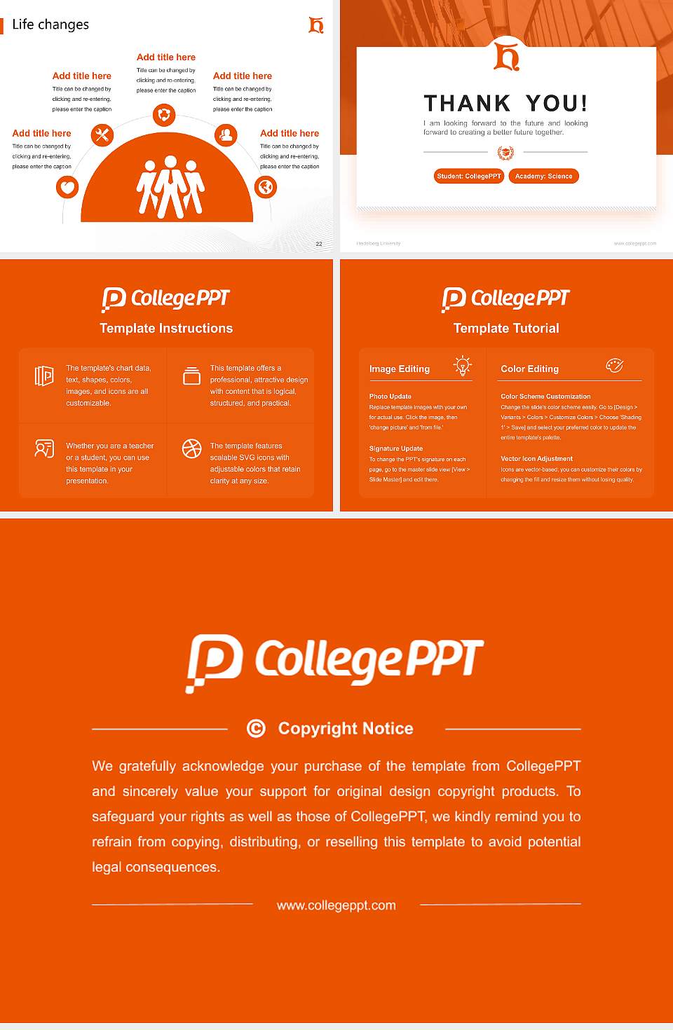Heidelberg University National Scholarship Defense PPT Template4:3 ratio PPT effect preview image4