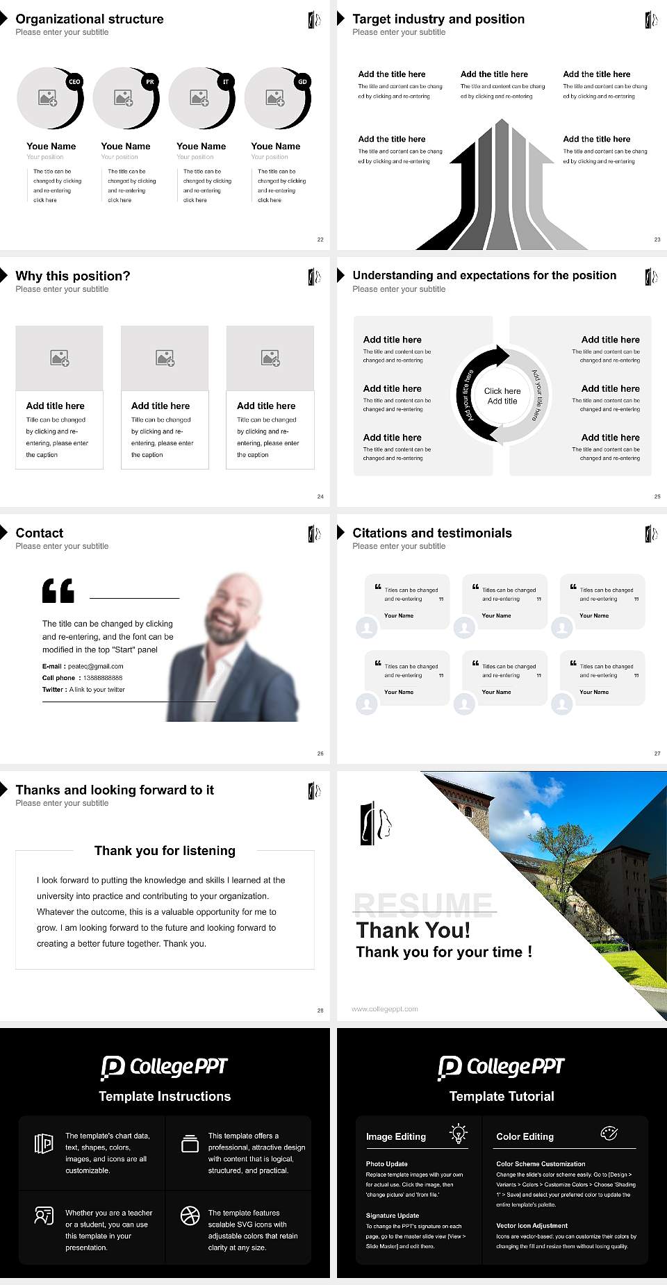 Franz Liszt University of Music Weimar Resume PPT Template4:3 ratio PPT effect preview image4