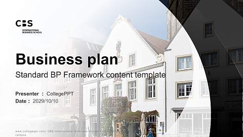 CBS International Business School – Rheine campus Competition/Entrepreneurship Contest PPT Template