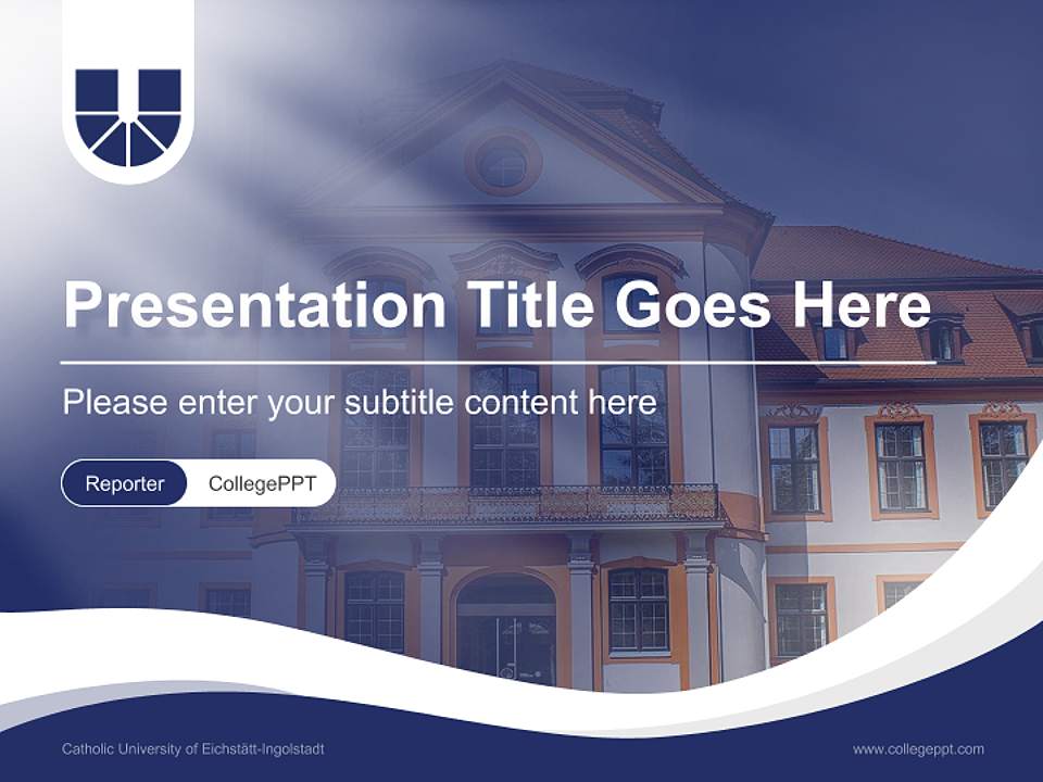 Catholic University of Eichstätt-Ingolstadt Lecture Sharing and Networking Event PPT Template4:3 ratio PPT effect preview image4