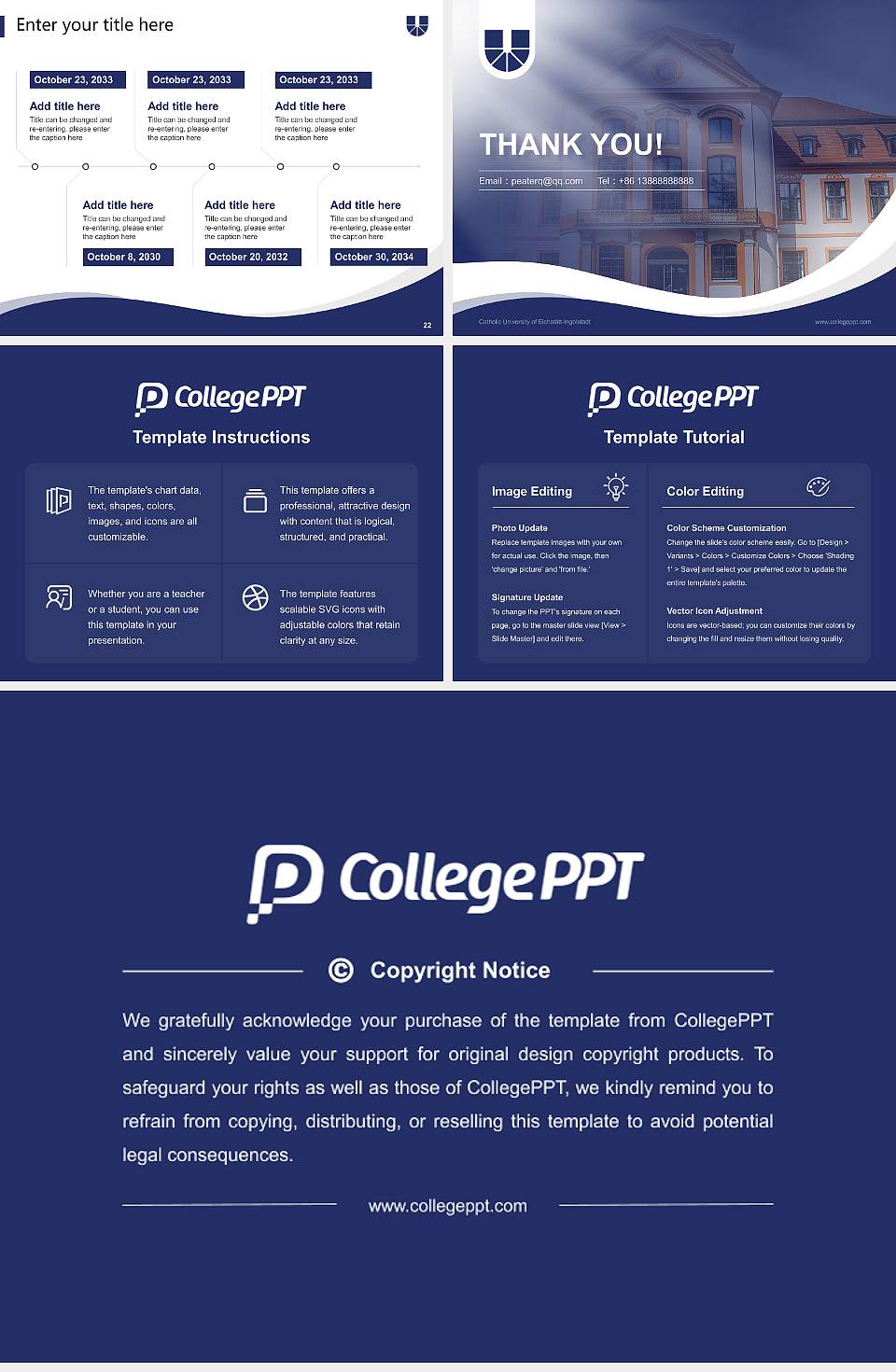 Catholic University of Eichstätt-Ingolstadt Lecture Sharing and Networking Event PPT Template4:3 ratio PPT effect preview image4