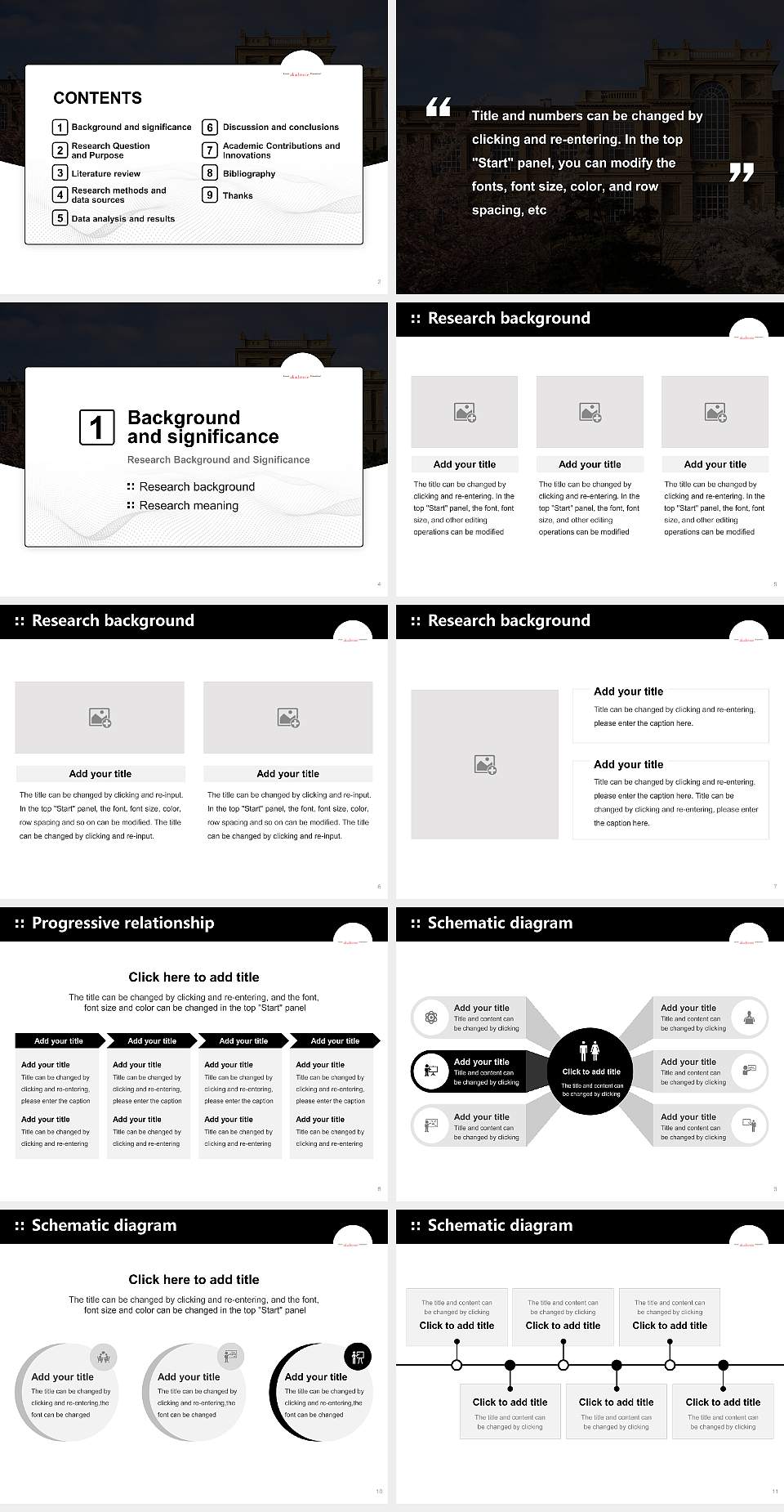 Düsseldorf Art Academy Graduation Thesis Defense PPT Template4:3 ratio PPT effect preview image2