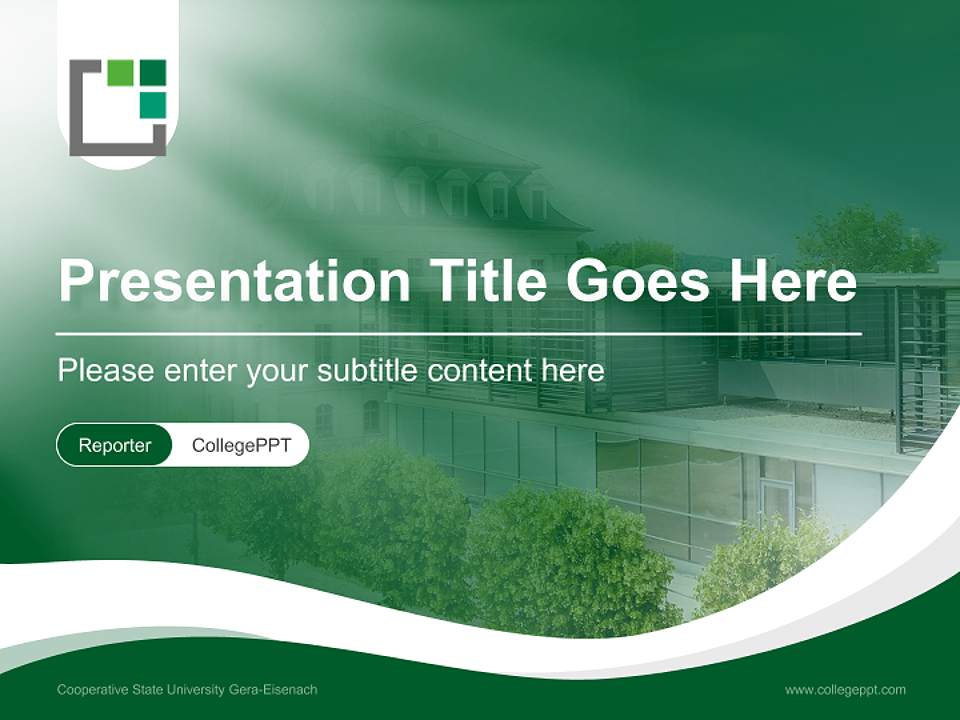 Cooperative State University Gera-Eisenach Lecture Sharing and Networking Event PPT Template4:3 ratio PPT effect preview image4