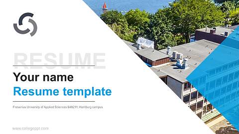 Fresenius University of Applied Sciences – Hamburg campus Resume PPT Template