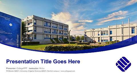 FH Münster – University of Applied Sciences – Steinfurt campus Course/Courseware Creation PPT Template