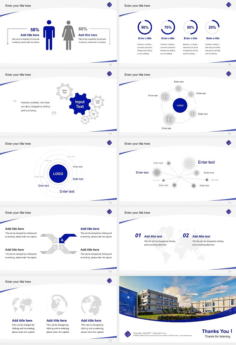 FH Münster – University of Applied Sciences – Steinfurt campus Course/Courseware Creation PPT Template16:9 ratio PPT effect preview image4