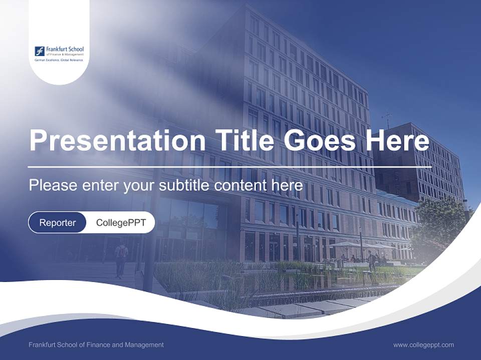Frankfurt School of Finance and Management Lecture Sharing and Networking Event PPT Template4:3 ratio PPT effect preview image4