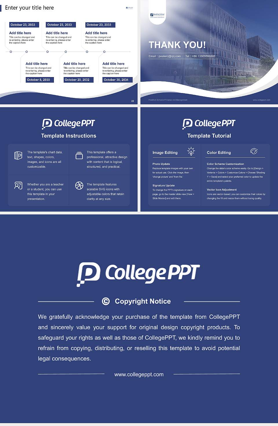 Frankfurt School of Finance and Management Lecture Sharing and Networking Event PPT Template4:3 ratio PPT effect preview image4