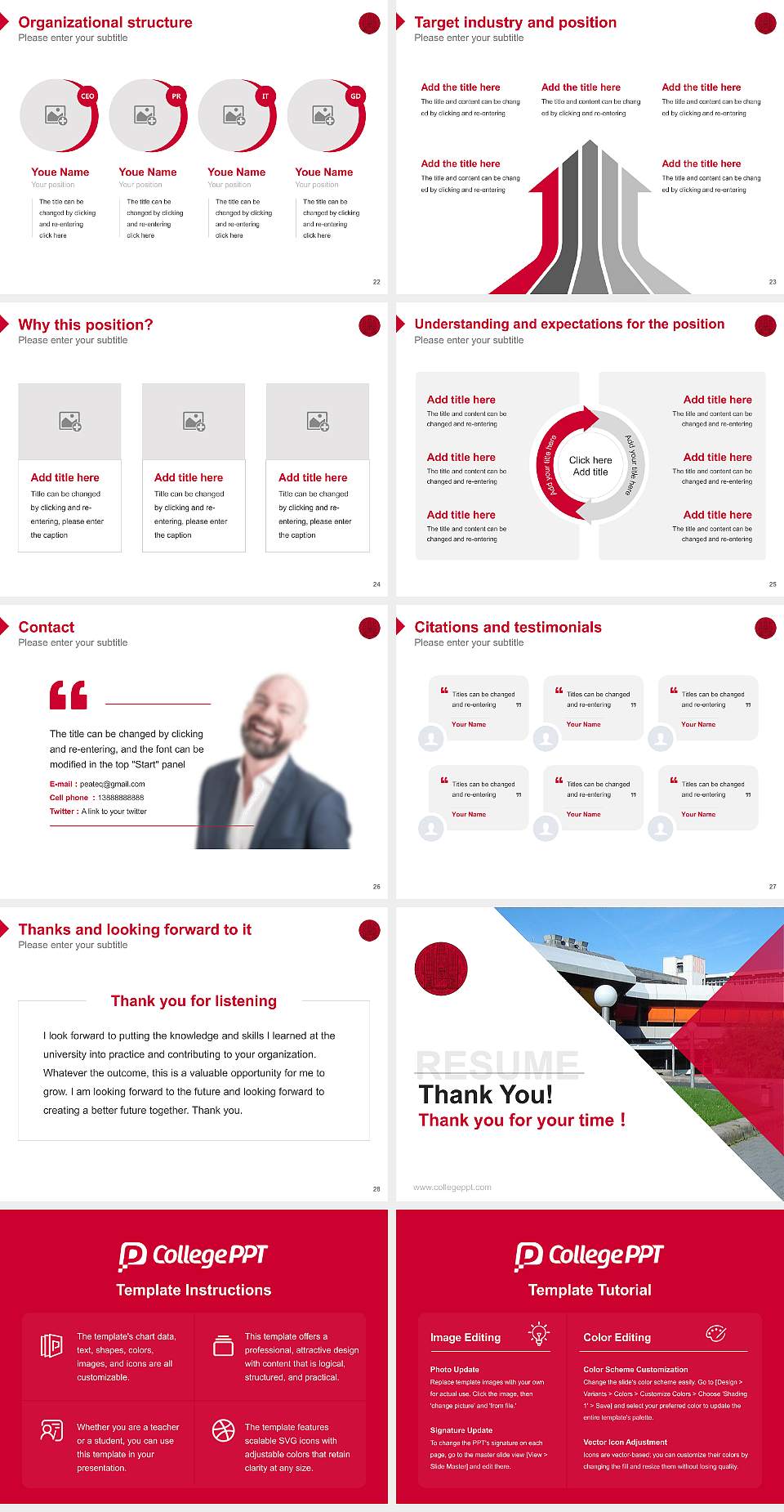 Heidelberg University – Neuenheimer Feld campus Resume PPT Template4:3 ratio PPT effect preview image4