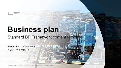 Film University Babelsberg Konrad Wolf Competition/Entrepreneurship Contest PPT Template