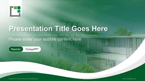 Cooperative State University Gera-Eisenach Lecture Sharing and Networking Event PPT Template