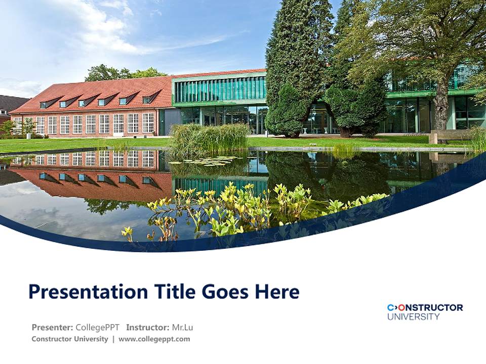 Constructor University Course/Courseware Creation PPT Template4:3 ratio PPT effect preview image5