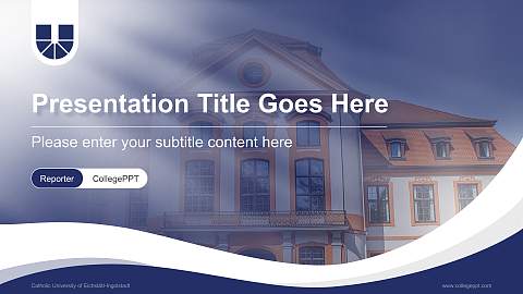 Catholic University of Eichstätt-Ingolstadt Lecture Sharing and Networking Event PPT Template