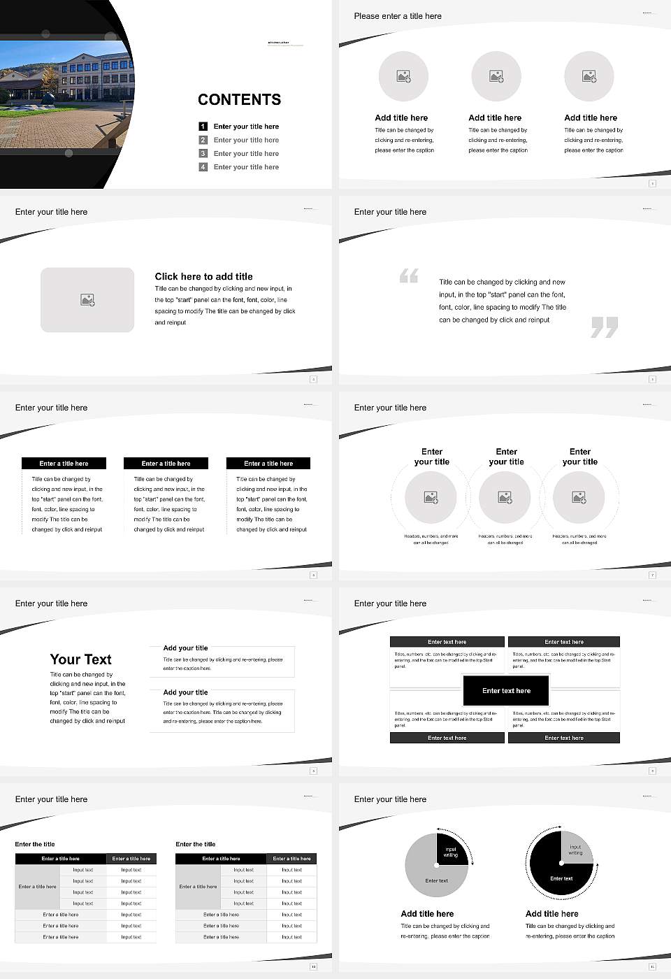 Harz University of Applied Sciences Course/Courseware Creation PPT Template16:9 ratio PPT effect preview image2