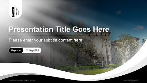 Franz Liszt University of Music Weimar Lecture Sharing and Networking Event PPT Template