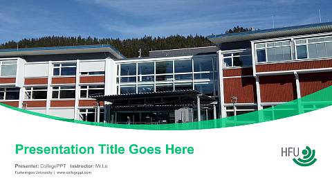 Furtwangen University Course/Courseware Creation PPT Template