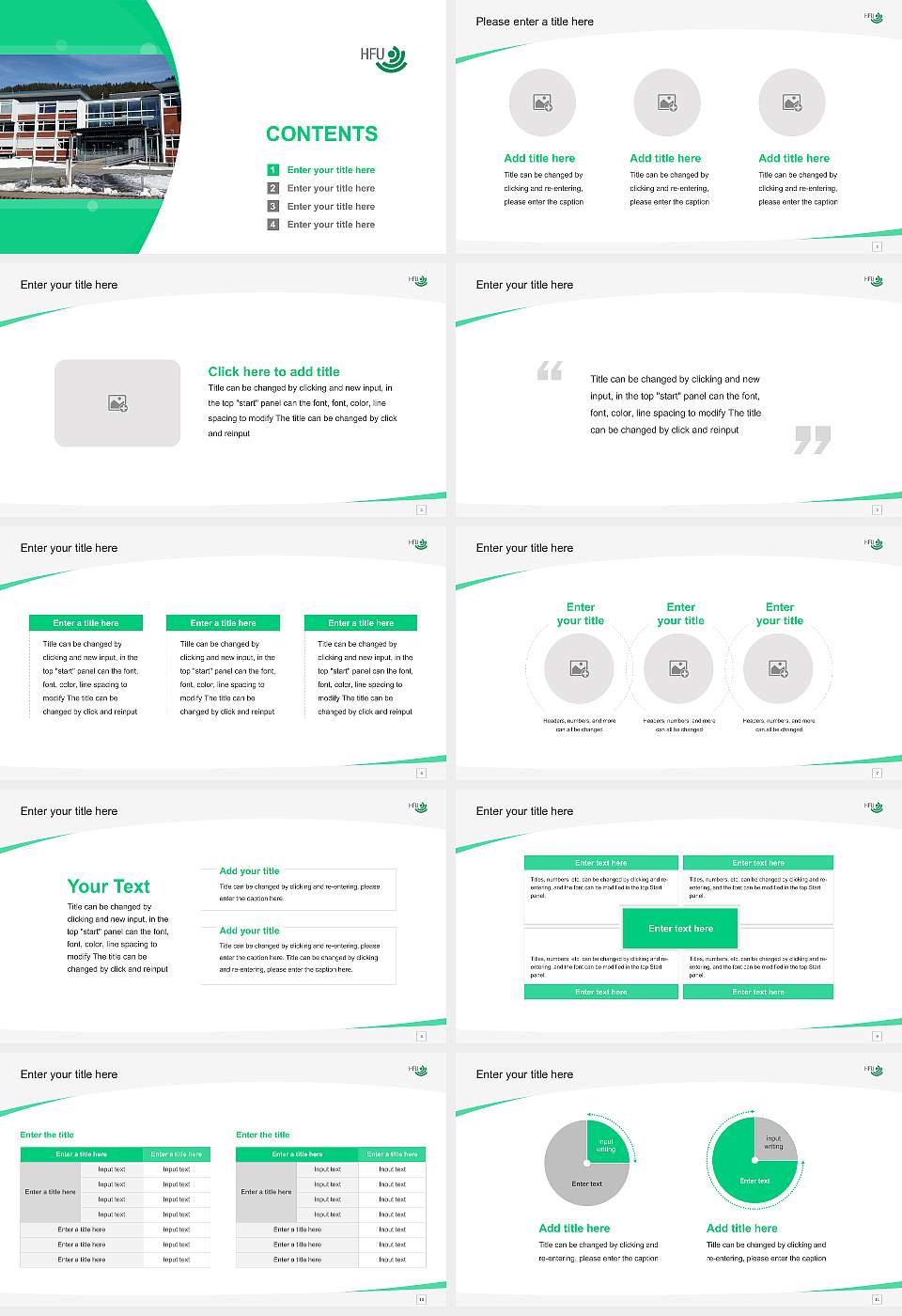 Furtwangen University Course/Courseware Creation PPT Template16:9 ratio PPT effect preview image2