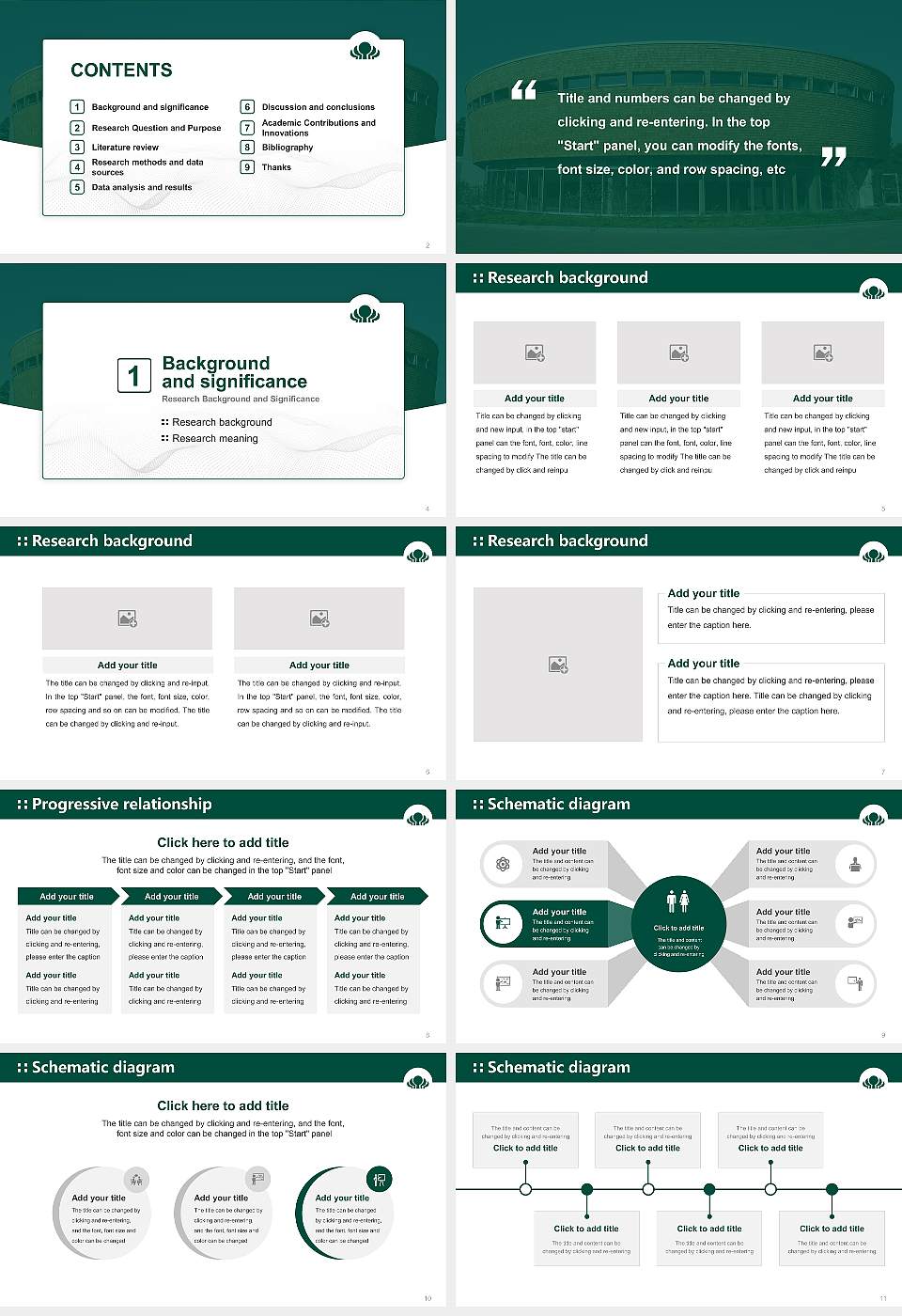 Eberswalde University for Sustainable Development Graduation Thesis Defense PPT Template16:9 ratio PPT effect preview image2