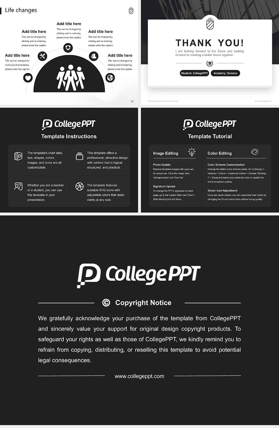 EBS University of Business and Law National Scholarship Defense PPT Template4:3 ratio PPT effect preview image4