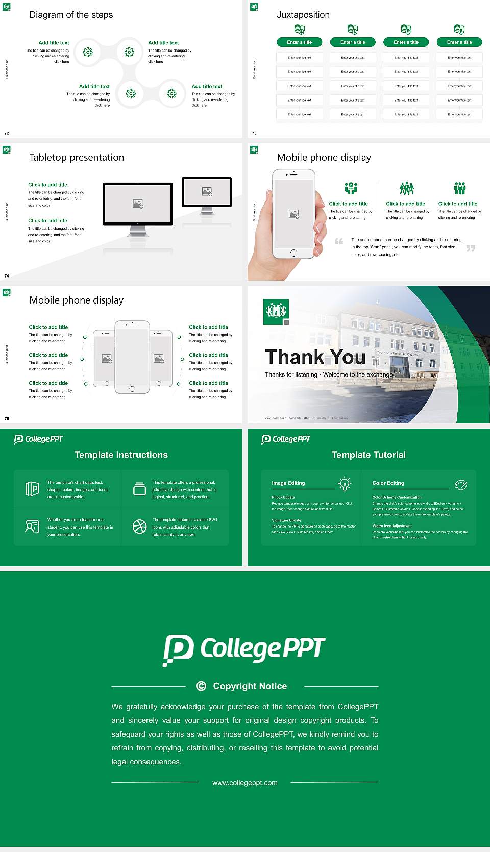Clausthal University of Technology Competition/Entrepreneurship Contest PPT Template16:9 ratio PPT effect preview image9