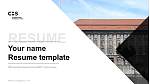 CBS International Business School – Berlin campus Resume PPT Template