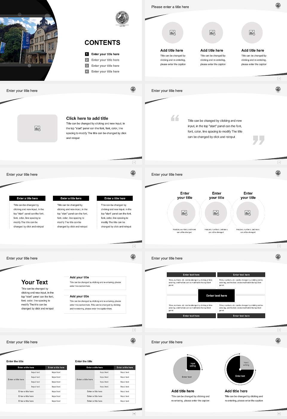 Friedrich Schiller University Jena Course/Courseware Creation PPT Template16:9 ratio PPT effect preview image2