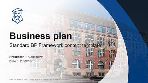 Georg Agricola University of Applied Sciences Competition/Entrepreneurship Contest PPT Template