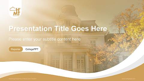 Hamburg University of Music and Theatre Lecture Sharing and Networking Event PPT Template