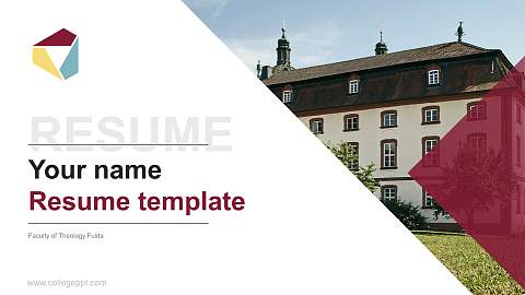 Faculty of Theology Fulda Resume PPT Template