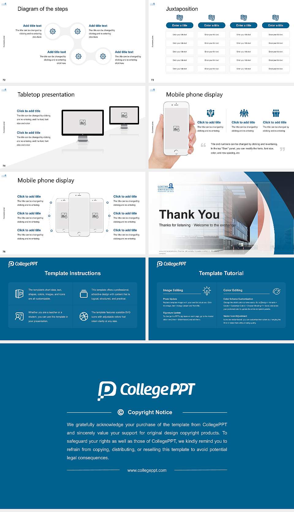 Goethe University Frankfurt – Riedberg campus Competition/Entrepreneurship Contest PPT Template16:9 ratio PPT effect preview image9