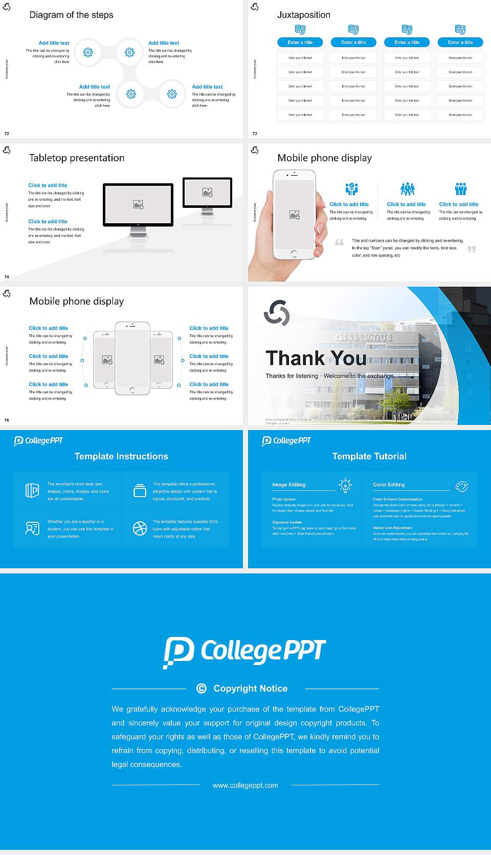 Fresenius University of Applied Sciences – Cologne campus Competition/Entrepreneurship Contest PPT Template16:9 ratio PPT effect preview image9