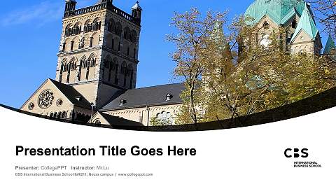 CBS International Business School – Neuss campus Course/Courseware Creation PPT Template