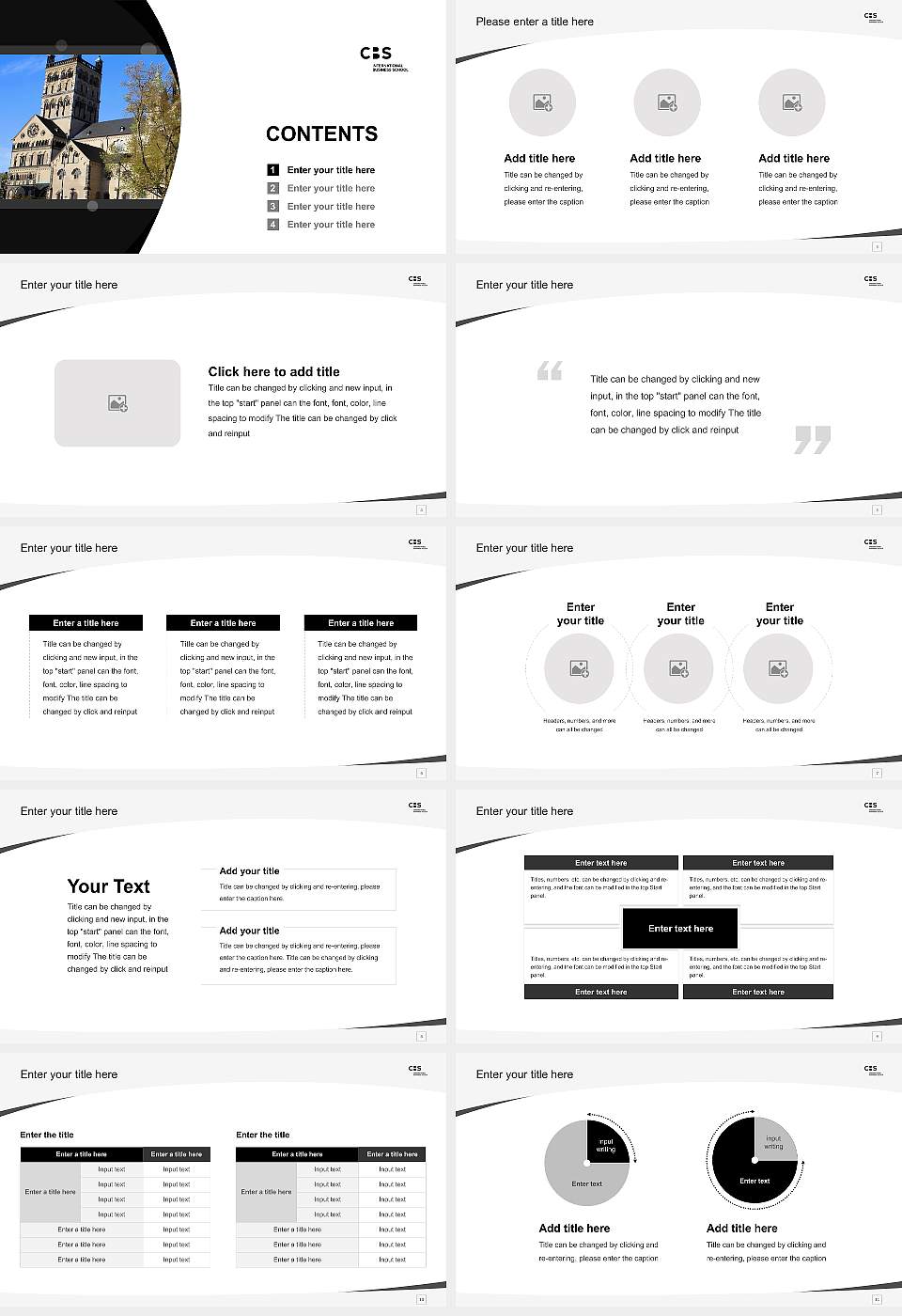 CBS International Business School – Neuss campus Course/Courseware Creation PPT Template16:9 ratio PPT effect preview image2