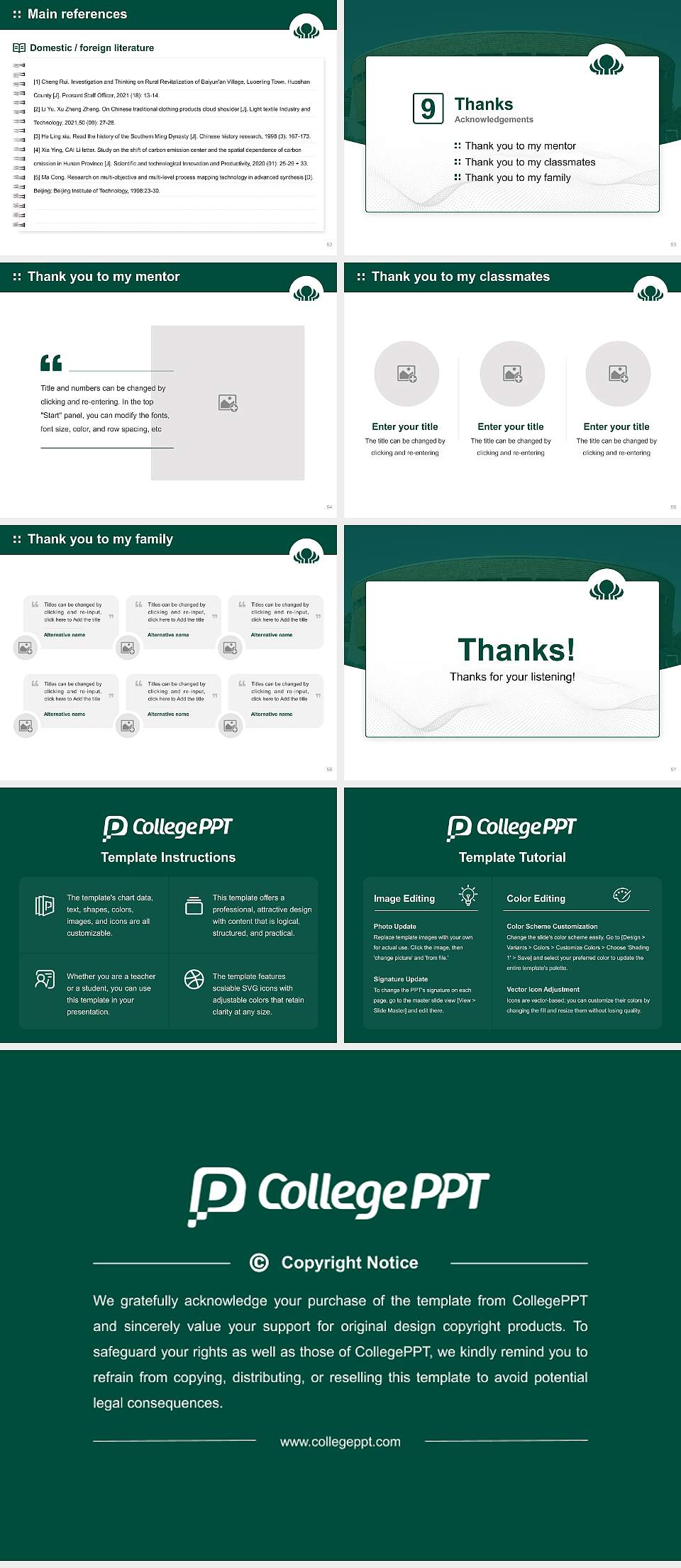 Eberswalde University for Sustainable Development Graduation Thesis Defense PPT Template4:3 ratio PPT effect preview image7