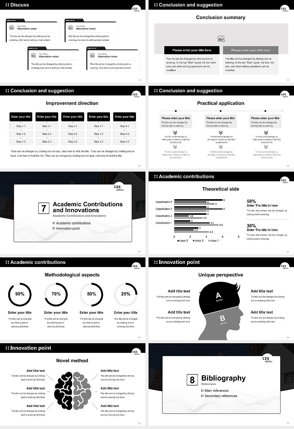 CBS International Business School – Rheine campus Graduation Thesis Defense PPT Template16:9 ratio PPT effect preview image6