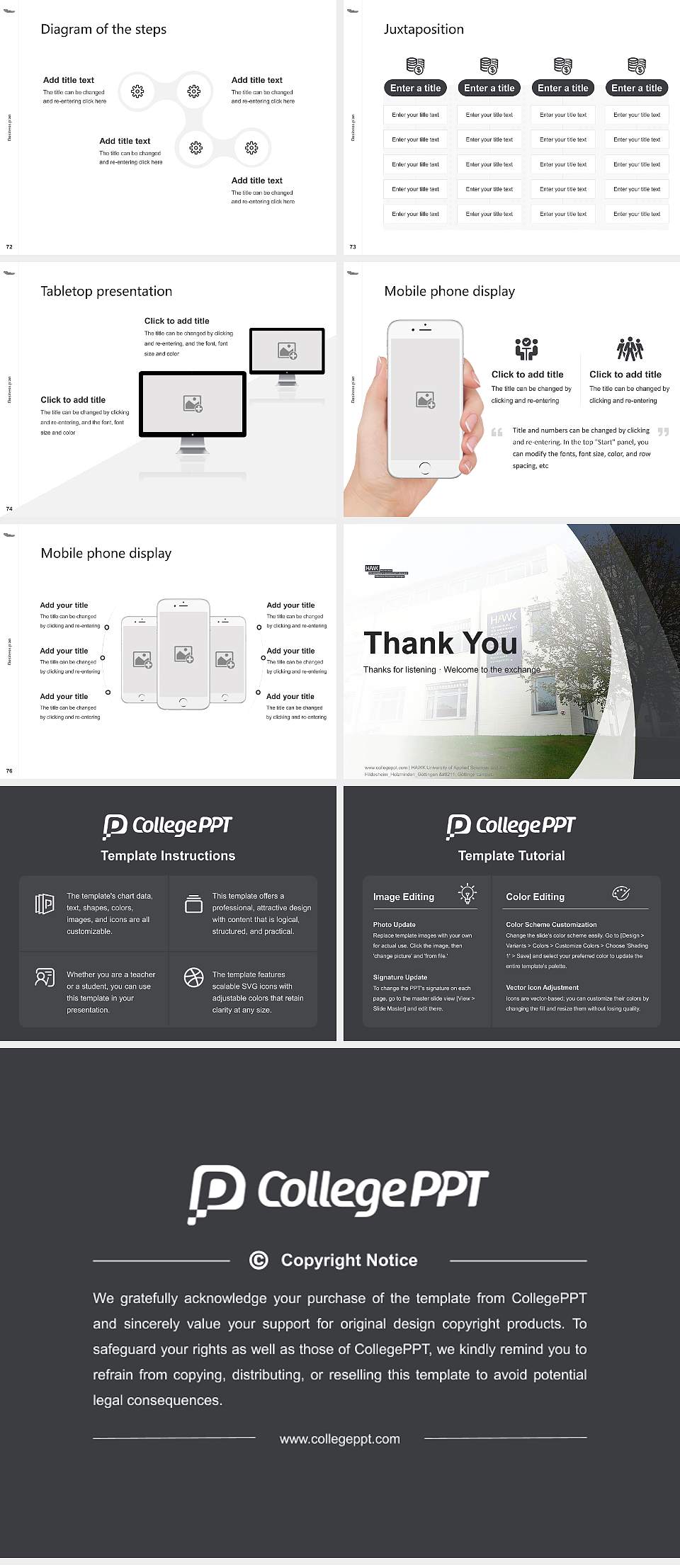 HAWK University of Applied Sciences and Arts Hildesheim_Holzminden_Göttingen – Göttinge campus Competition/Entrepreneurship Contest PPT Template4:3 ratio PPT effect preview image9