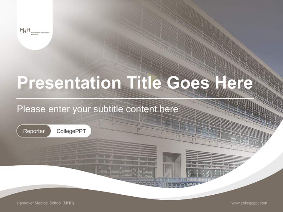 Hannover Medical School (MHH) Lecture Sharing and Networking Event PPT Template4:3 ratio PPT effect preview image4