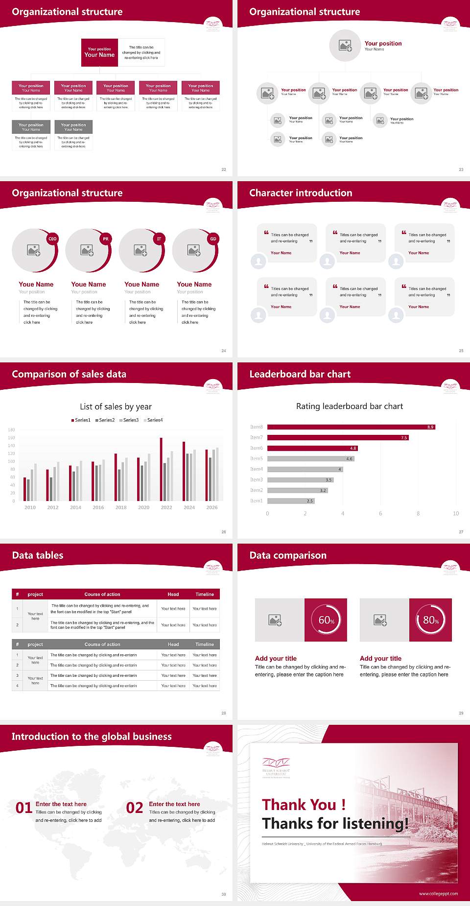 Helmut Schmidt University _ University of the Federal Armed Forces Hamburg Academic Presentation/Research Findings Report PPT Template4:3 ratio PPT effect preview image4