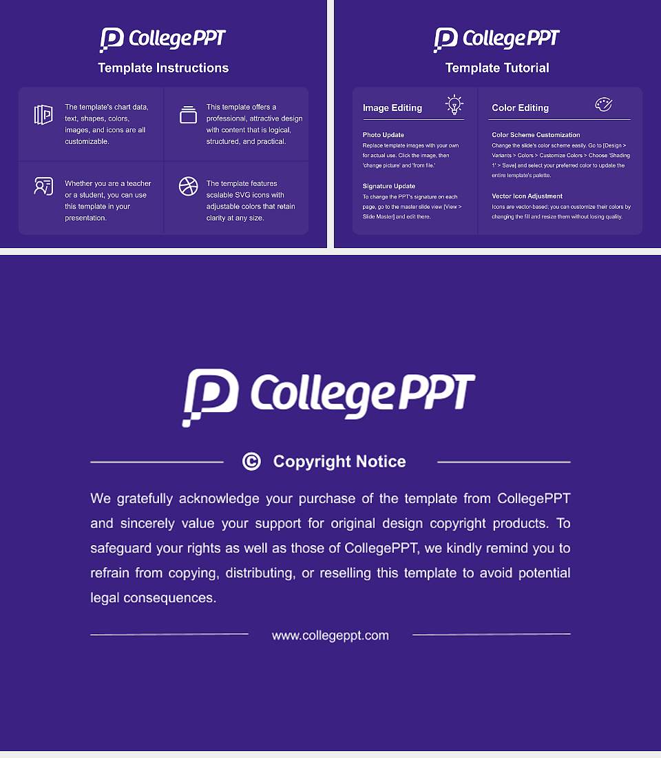 ESCP Business School Berlin Course/Courseware Creation PPT Template4:3 ratio PPT effect preview image5