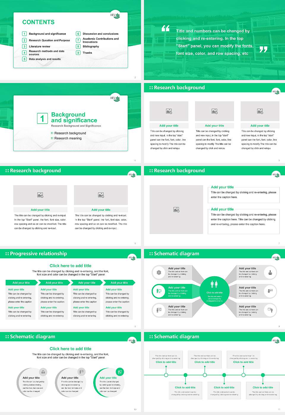 Furtwangen University Graduation Thesis Defense PPT Template16:9 ratio PPT effect preview image2